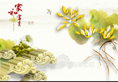 上海酒店裝飾用彩色背景裝飾圖案玻璃