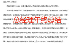 上海品竹裝飾總經理年終總結